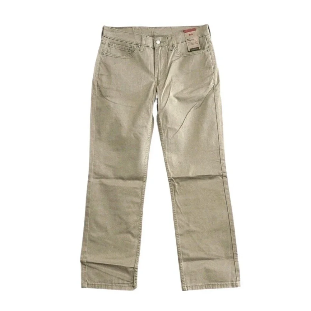 Levi's Men's 514 Straight Fit Cotton Twill Pant Khaki Beige Stretch Size 32x29